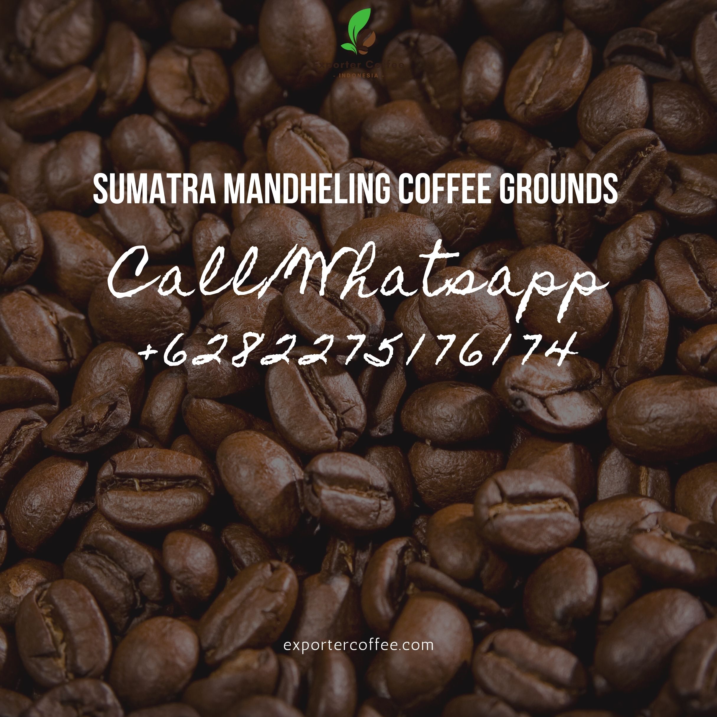 Sumatra Mandheling Coffee Grounds